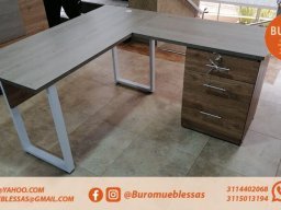 ESCRITORIOS EN L MADECOR